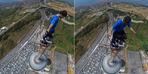230 metrelik kuleye tırmandı: Nefes kesen anlar saniye saniye kamerada!