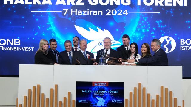 Borsa İstanbul'da gong bu kez Horoz Lojistik için çaldı