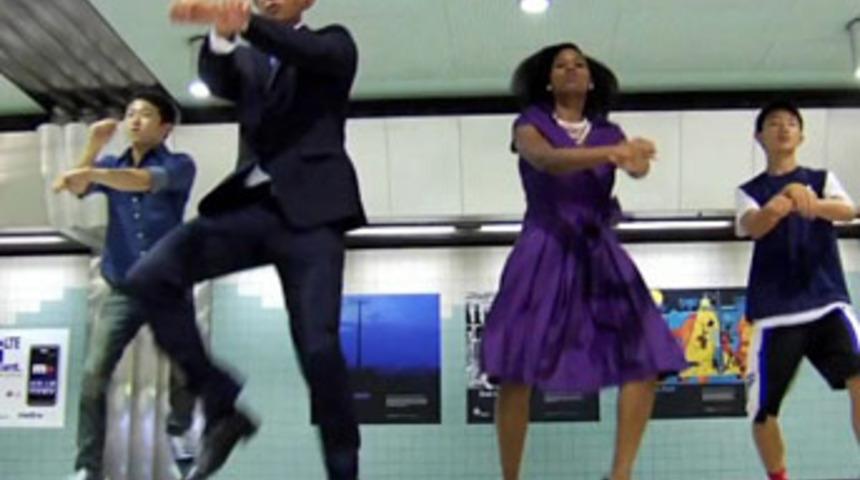 'Gangnam Style' Obama'ya da bulaştı