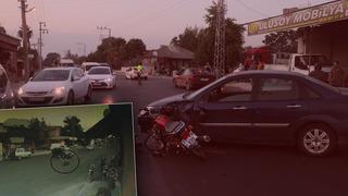 Hatay'daki feci kaza kamerada! Arabaya ok gibi saplandı: Metrelerce havaya uçtu... 