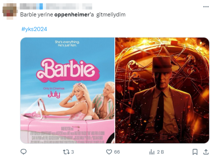 2024 TYT Oppenheimer sorusu sosyal medyanın gündemine yerleşti! Sınav stresini atlatanlar sosyal medyaya koştu: "Oppenheimer yerine Barbie filmine gidenler pişman" G3
