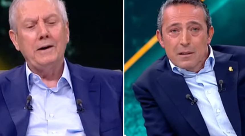 Stüdyoda tansiyon bir anda yükseldi! Aziz Yıldırım, "Getir alıyorum, almazsam şerefsizim" dedi, Ali Koç ayaklandı!