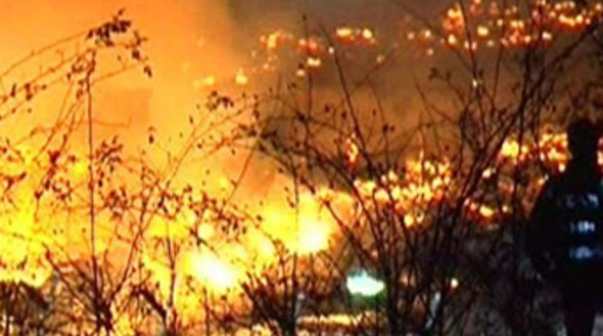 Cezaevinde panik yaratan yangın