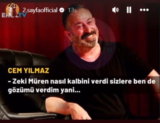 Cem Yılmaz gösterisinde açıkladı! "Retina ayrılmış gözüm yüzde 50 görmüyor" 640xauto