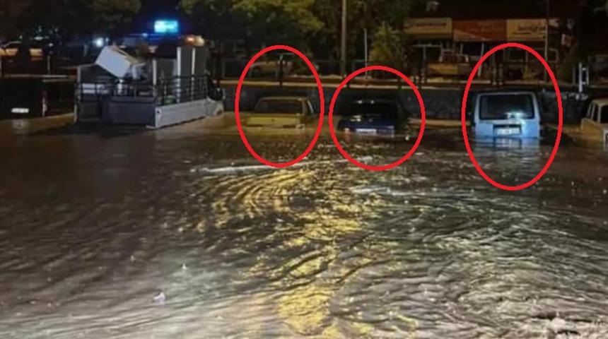 Sivas’ta sel: Cadde ve sokaklar göle döndü, araçlar suya gömüldü