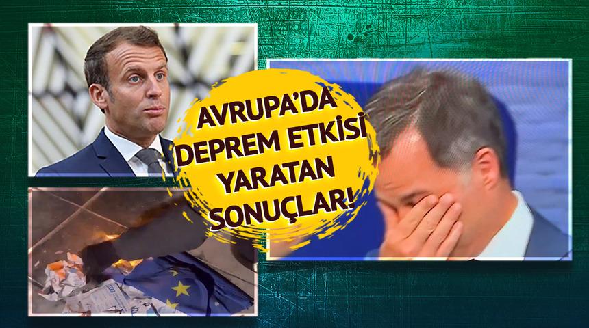 Sokaklarda bayraklar yakıldı, başbakan gözyaşları içinde istifa etti! Avrupa'da deprem etkisi yaratan seçim: Macron da hezimet yaşadı