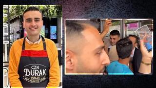 CZN Burak'a ilgi yoğun, izdiham yaşandı! Ünlü fenomen hareket etmekte zorlandı