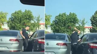 Maganda dehşeti kamerada! Önce önünü kesti, sonra bıçakla saldırdı