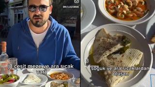 Yunanistan'daki meyhanede ödenen hesap sosyal medyada gündem yarattı! Menüde yok yok... Türkiye'den ucuz