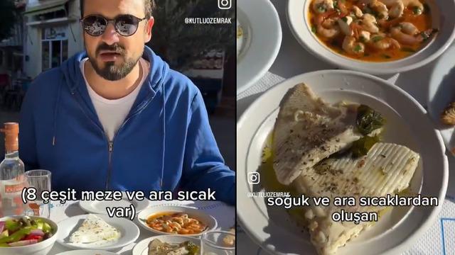 Yunanistan'daki meyhanede ödenen hesap sosyal medyada gündem yarattı! Menüde yok yok... Türkiye'den ucuz