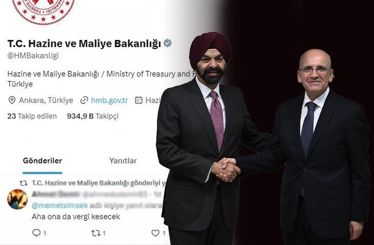 Hazine ve Maliye Bakanlığı'nın sosyal medya hesabından RT yapılan paylaşım gündem oldu!  'Aha ona da vergi kesecek'