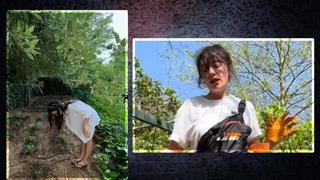 Ünlü oyuncu Neslihan Atagül bahçesini ekip biçiyordu! İlk mahsulünü alınca dayanamadı