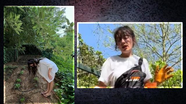 Ünlü oyuncu Neslihan Atagül bahçesini ekip biçiyordu! İlk mahsulünü alınca dayanamadı