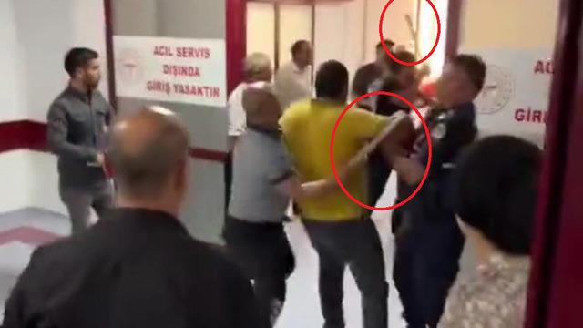 Hastane acilinde miras kavgası! Sopalar, tekmeler, yumruklar havada uçuştu