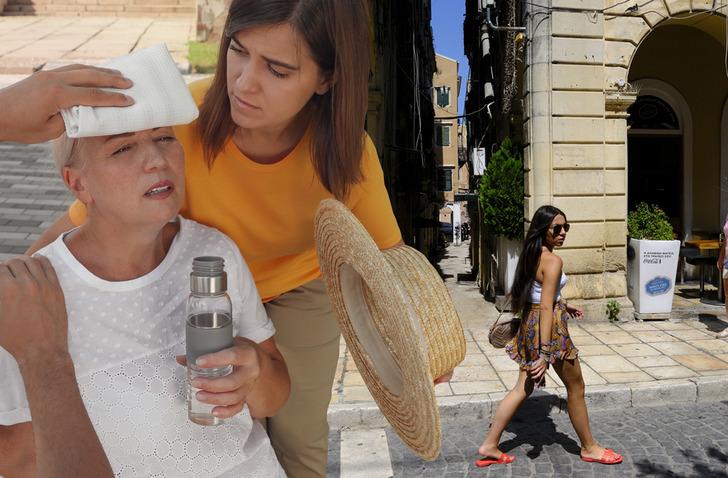 Yunanistan'da kavurucu sıcak alarmı! Okullar kapatıldı, &ouml;ğle saatlerinde &ccedil;alışma yasağı geldi, turistlere k&ouml;t&uuml; haber geldi... Uymayana 2 bin euro ceza!