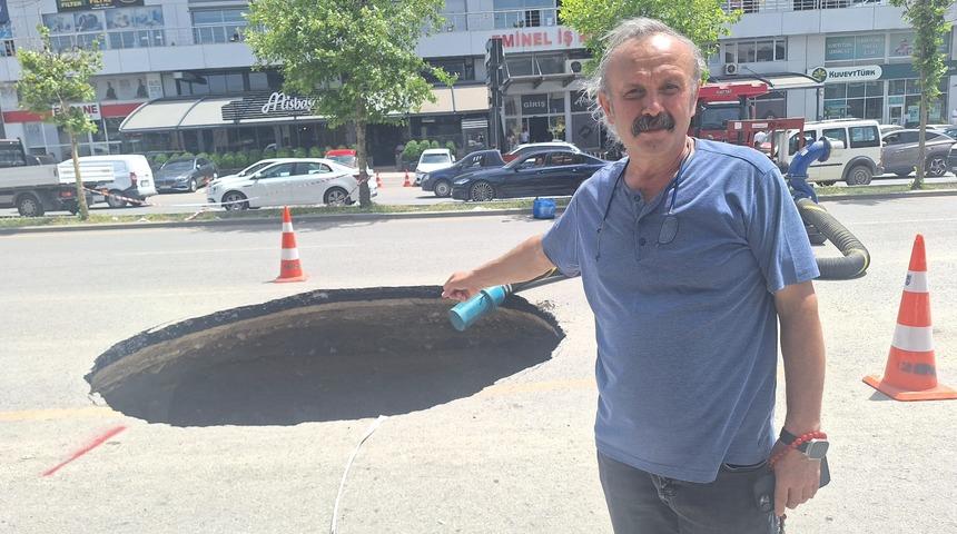 Melih Gökçek ismi verilmişti! Şaşkına çeviren görüntü: Çapı 5 metre, derinliği 10 metre