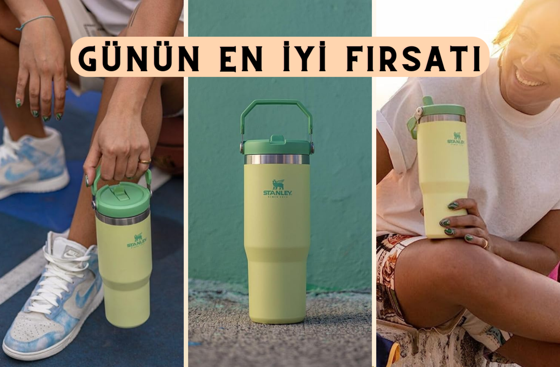 Sosyal medyanın en viral ürünü! Stanley Ice Flow termos indirime girdi