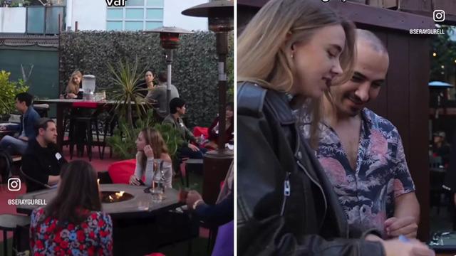 Telefondaki flört uygulamasını gerçek hayata uyarladılar! Sosyal medyadan yorum yağdı: 5 dakika sohbet et sonra sağdakine geç