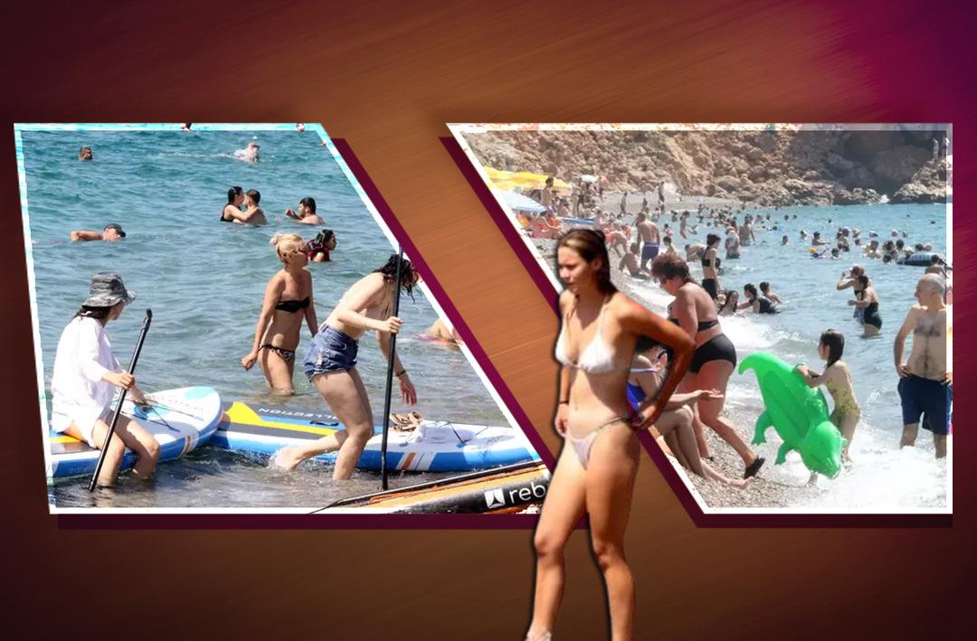 Sahillerde bayram yoğunluğu! Akın akın gelmeye devam ediyorlar, oteller tam kapasiteye ulaştı