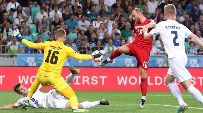 Danimarka ile Slovenya grubun ilk maçında 1-1 berabere kaldı