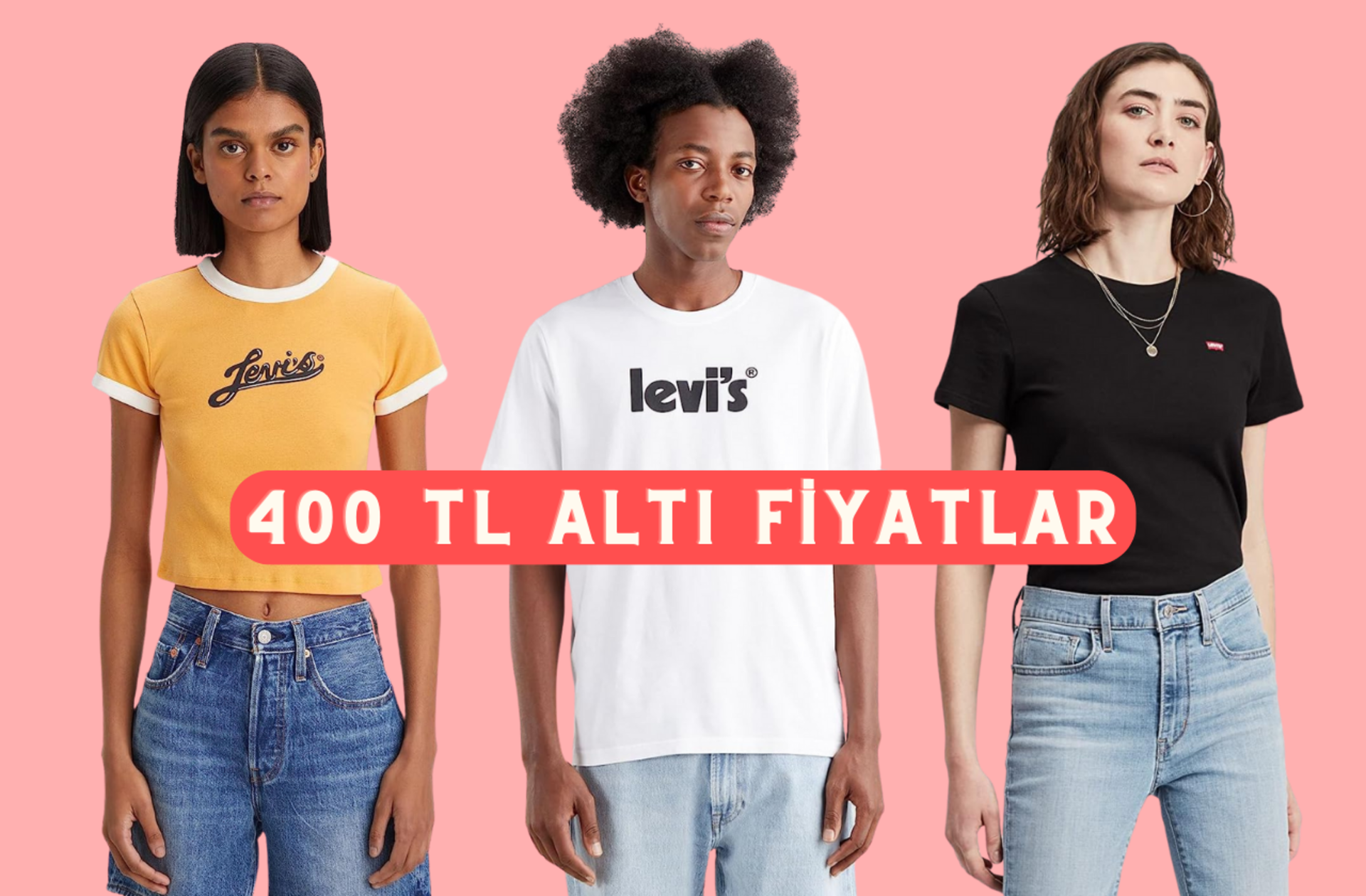 Yazın bir tişört yeter! Levi's tişörtlerde 400 TL altı fiyatlar