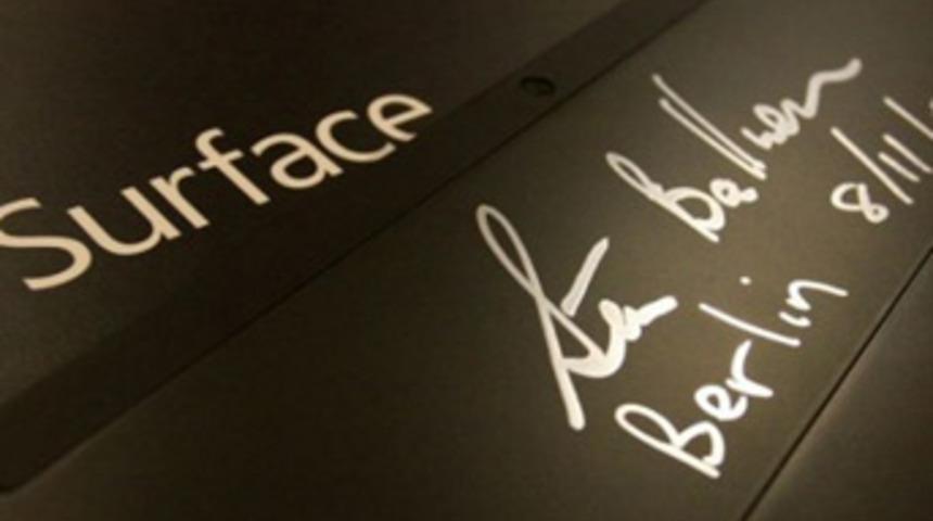 Microsoft CEO&rsquo;sundan imzalı surface