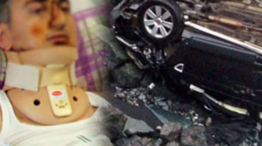 Ambulans kaza yaptı, fel&ccedil; oldu