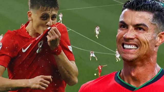 Arda Güler'den EURO 2024'te olağanüstü gol! Cristiano Ronaldo'yu tarihin tozlu raflarına gömdü...
