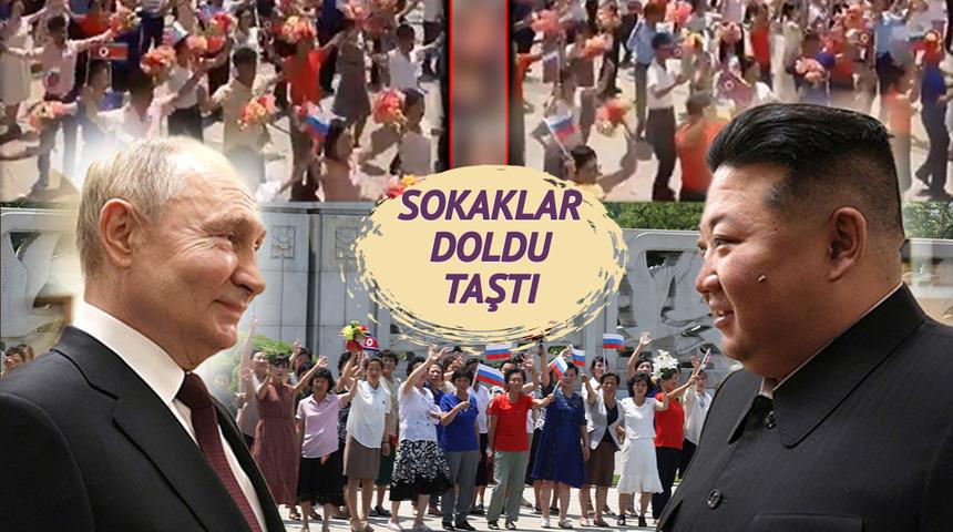 Tarihi ziyarette imzalar atıldı! Putin'le Kim'den dünyaya gözdağı niteliğinde anlaşma... Kuzey Kore'den çarpıcı görüntüler