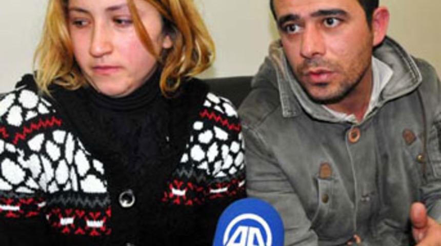 Bakkalda dövdüğü eşiyle barıştı