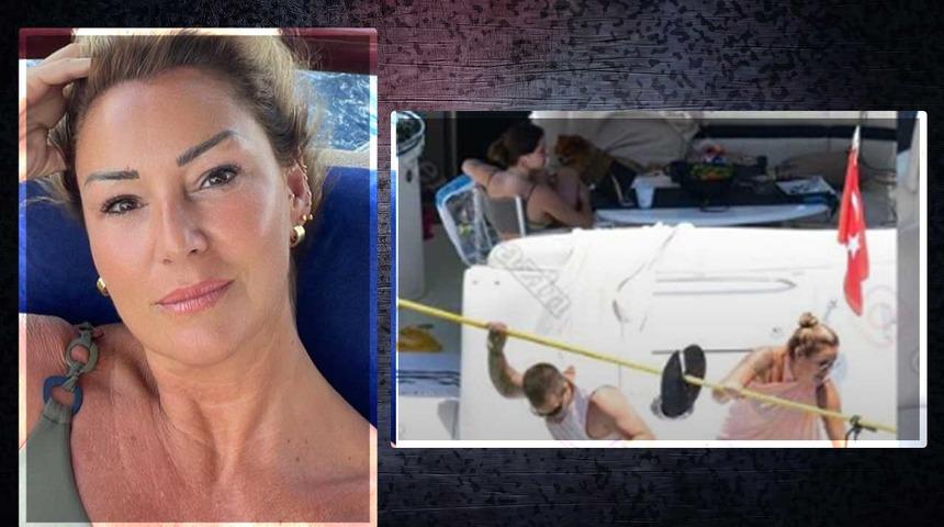 Pınar Altuğ eşi Yağmur Atacan ve kızları Su ile lüks teknelerinde tatilde! Fit hali dikkat çekti  