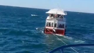 Denizin ortasında... Gezi teknesinde panik anları! Turistler bağırmaya başladı