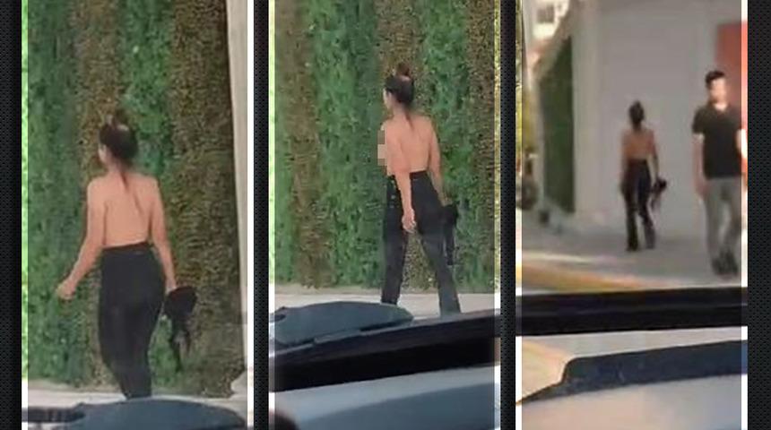 Görüntüler Mardin'den! Üstsüz şekilde bağıra bağıra yürüdü