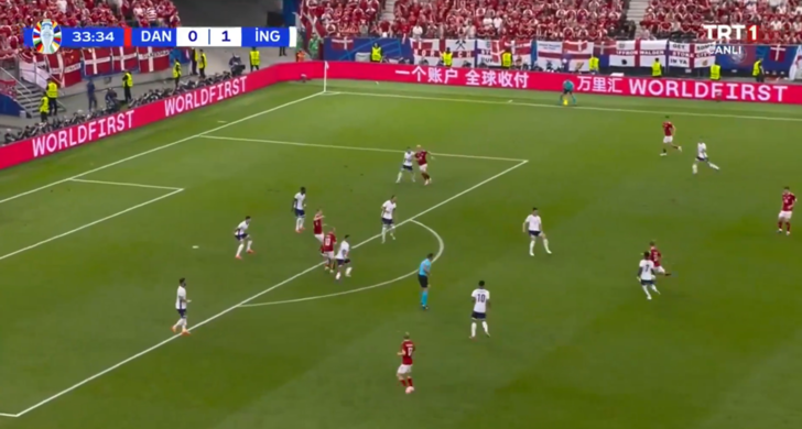 Yok böyle bir gol! Hjulmand İngiltere karşısında milli takımdaki ilk golünü attı, rakip taraftarlar bile alkışladı G2