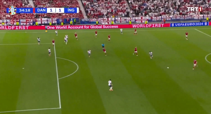 Yok böyle bir gol! Hjulmand İngiltere karşısında milli takımdaki ilk golünü attı, rakip taraftarlar bile alkışladı G3