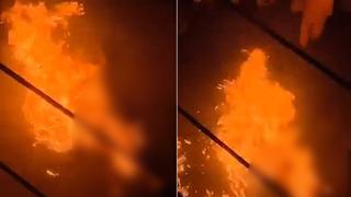 Görüntüler kan dondurdu! Vahşice işkence edilip öldürüldü: Cesedi sokak ortasında böyle yakıldı!