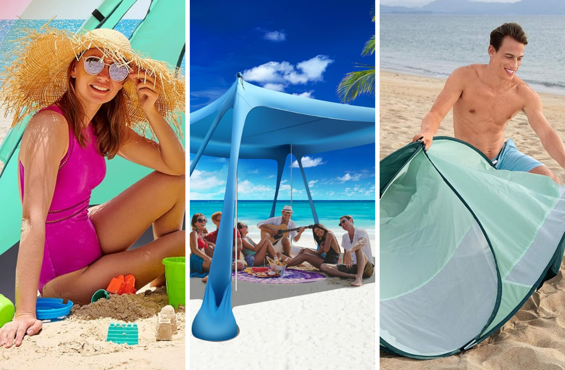 Hem rüzgardan hem güneşten koruyacak plaj çadırı tavsiyeleri
