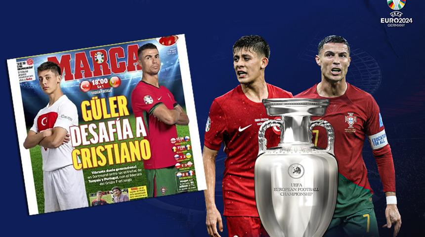 Arda Güler, Ronaldo'ya karşı! Portekiz maçı öncesi İspanya'da manşetleri süsledi: "Meydan okuyor" 