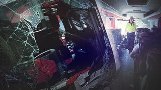 İbretlik görüntü! Kazadan dakikalar önce otobüse binen polis, 23 kişinin hayatını kurtardı