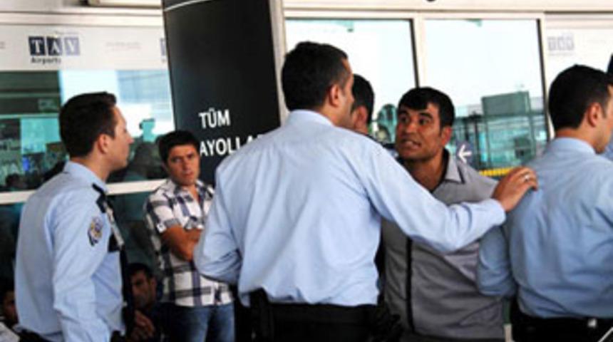 Havalimanında intihar girişimi