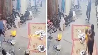 İşler hesapladığı gibi gitmedi! Alkolle mangalı tutuşturmak istedi... Bir anda alevler küçük kıza isabet etti