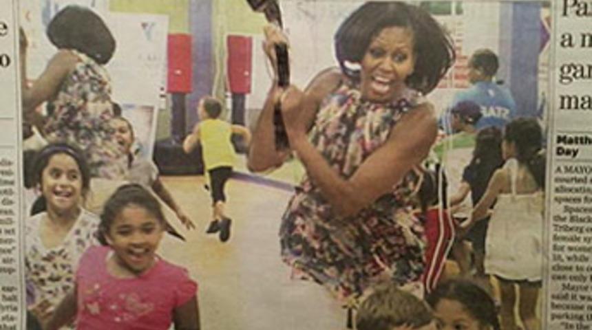 First Lady'yi hi&ccedil; b&ouml;yle g&ouml;rmediniz!