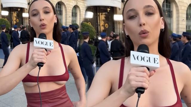 Neredeyse yok gibiydi! Emma Chamberlain, Vogue World tarzıyla gündem oldu