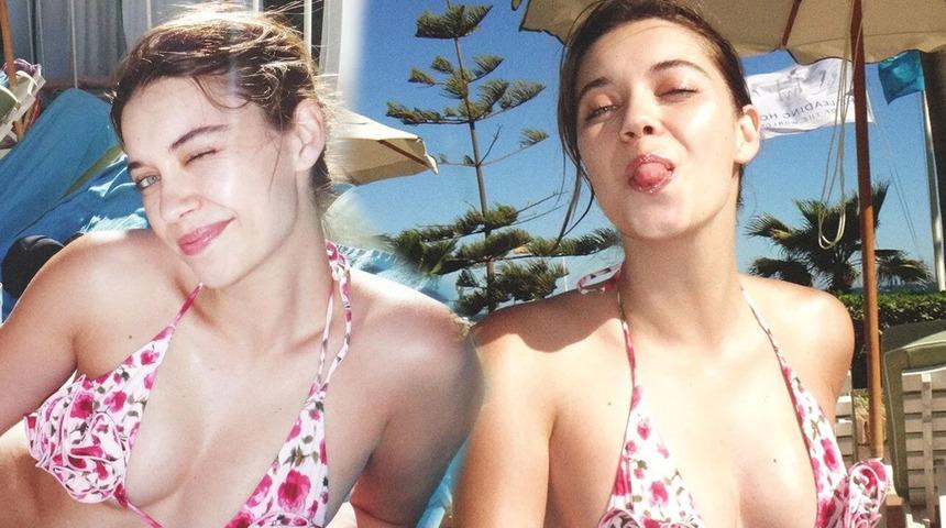 Afra Saraçoğlu sevgilisi Mert Ramazan Demir'e poz verdi! Bikininin fiyatı ağızları açık bıraktı