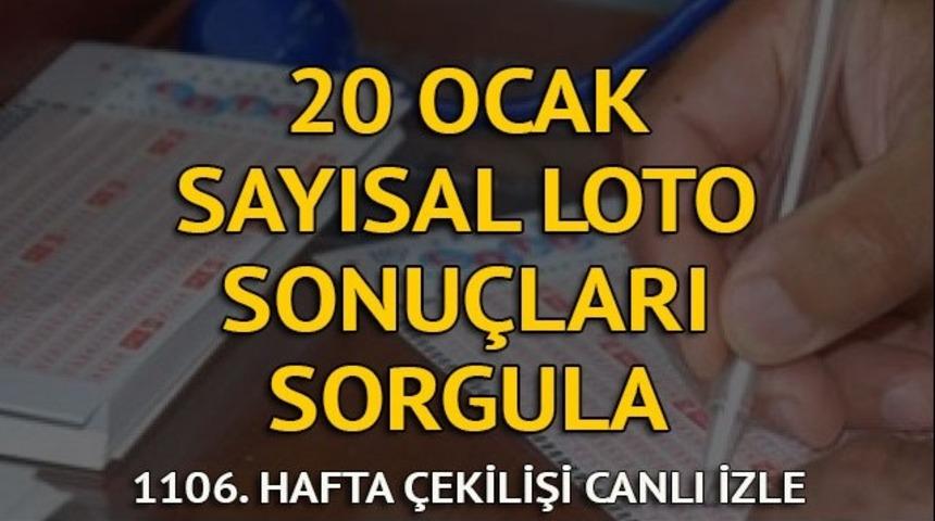 Sayısal Loto sonuçları 20 Ocak: Sayısal Loto 1106. hafta sonucu ve sayıları (MPİ canlı çekiliş)