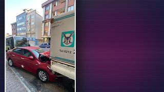 Savrulan İETT aracı 4 araca çarparak durabildi! Sürücü uyudu mu? İşte o anlar