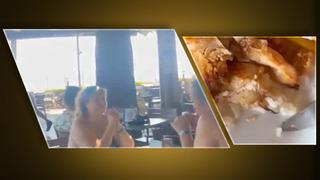 Antalya'daki 5 yıldızlı otelde mide bulandıran görüntü! Açık büfeden aldığı yemekten kurt çıktı