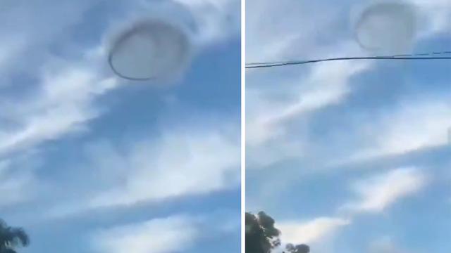 Dünyayı ayağa kaldıran görüntüler! Siyah toz bulutu gibi görünüyor: Gökyüzünde süzülen gizemli cisim sosyal medyada gündem oldu