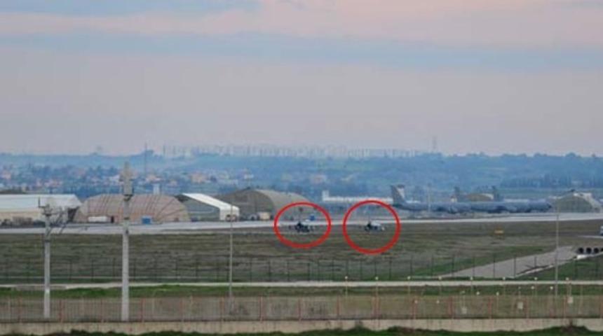 Son dakika İncirlik &Uuml;ss&uuml;'nde dikkat &ccedil;eken g&ouml;r&uuml;nt&uuml;