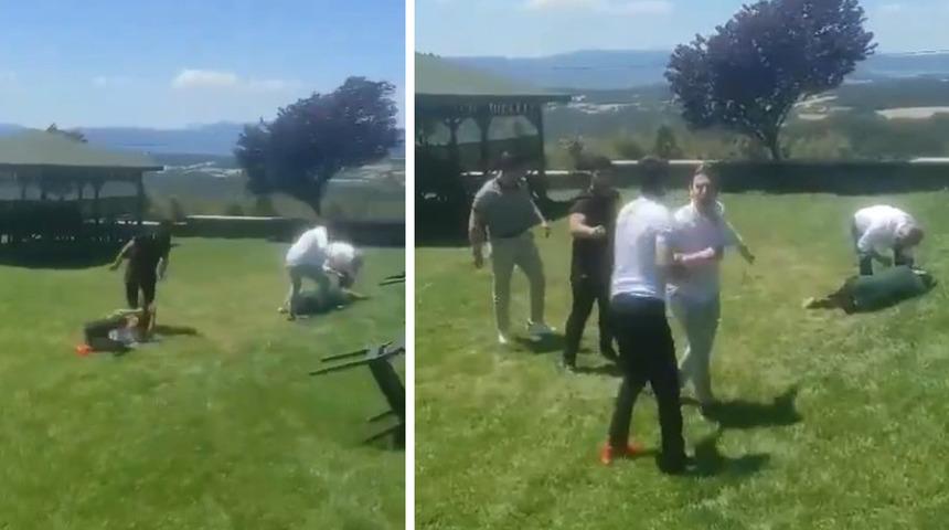 Kapatılan özel okulun sahipleri görüşmek için çağırdıkları öğretmenleri dövdü! İşte o anlar…